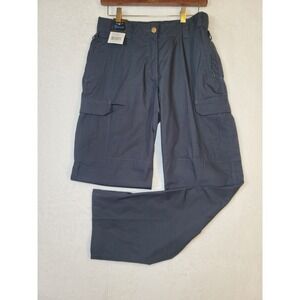 Galls Y2K Womens G-Tac Tactical Cargo Grunge Pants Navy Blue Ripstop Size 31x32